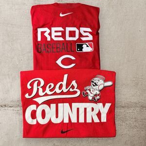 LOT OF 2 Nike Cincinnati Reds Performance Shirt Men’s Large Dri-Fit MLB Baseball